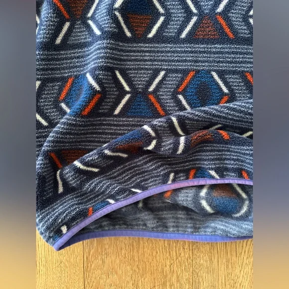 Youth Patagonia Synchilla Snap T Fleece Jacket XL 14 Pullover Aztec Southwest - Picture 4 of 10